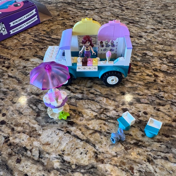 LEGO Friends Ice Cream Van Set - Blue, Pink, Yellow - Picture 2 of 2